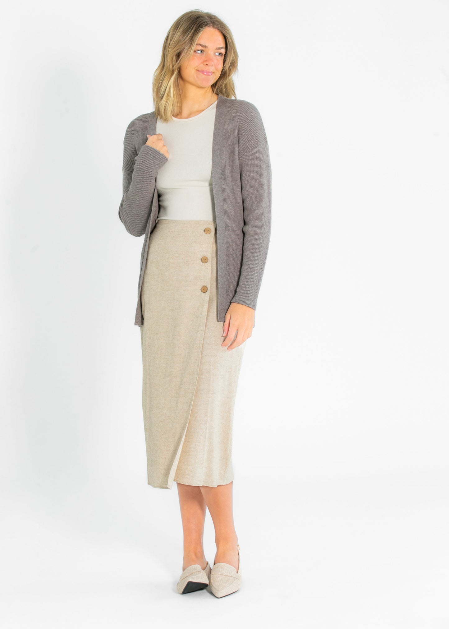 Essential Waffle Knit Cardigan - Concordia Style Boutique