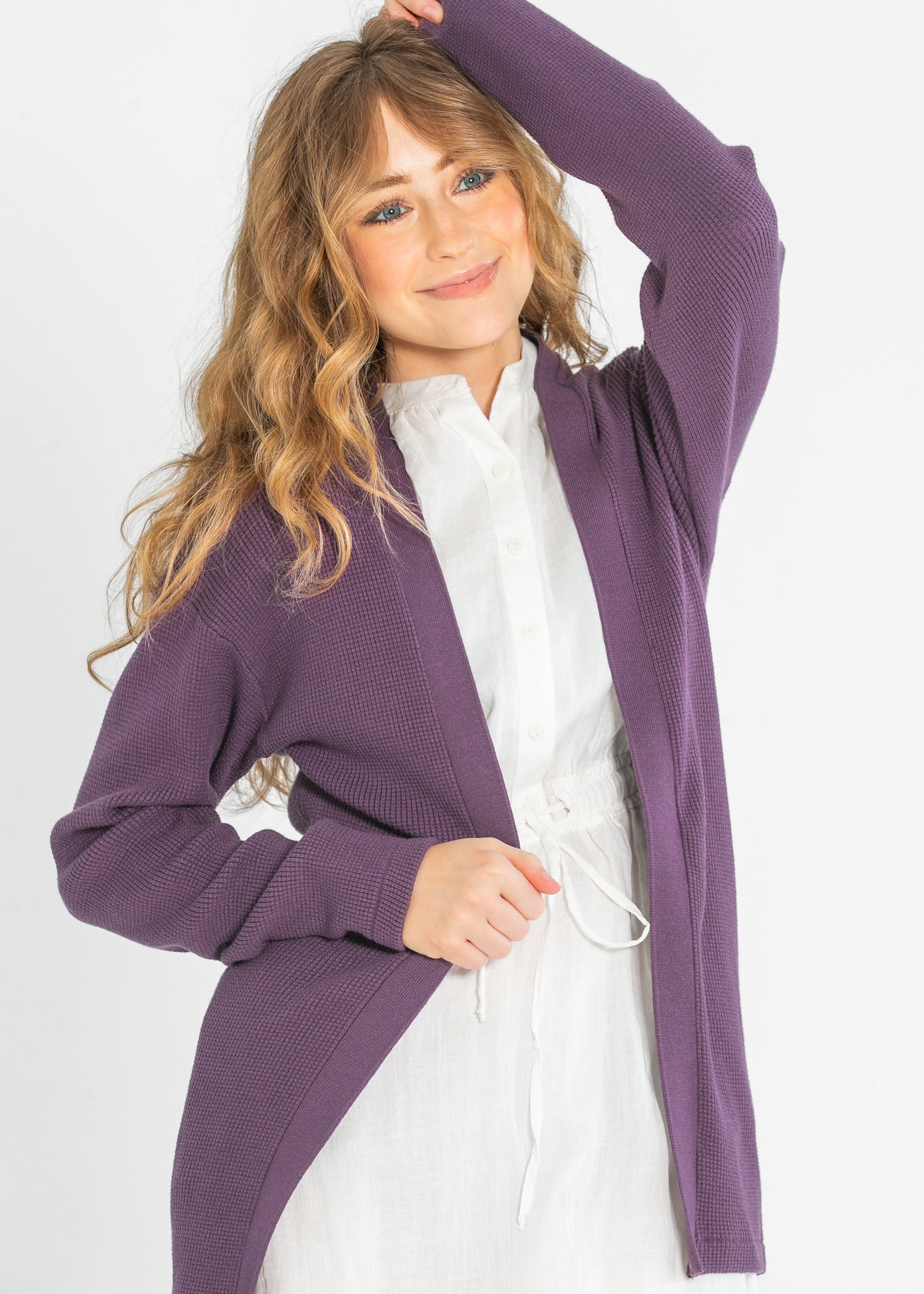 Essential Waffle Knit Cardigan - Concordia Style Boutique