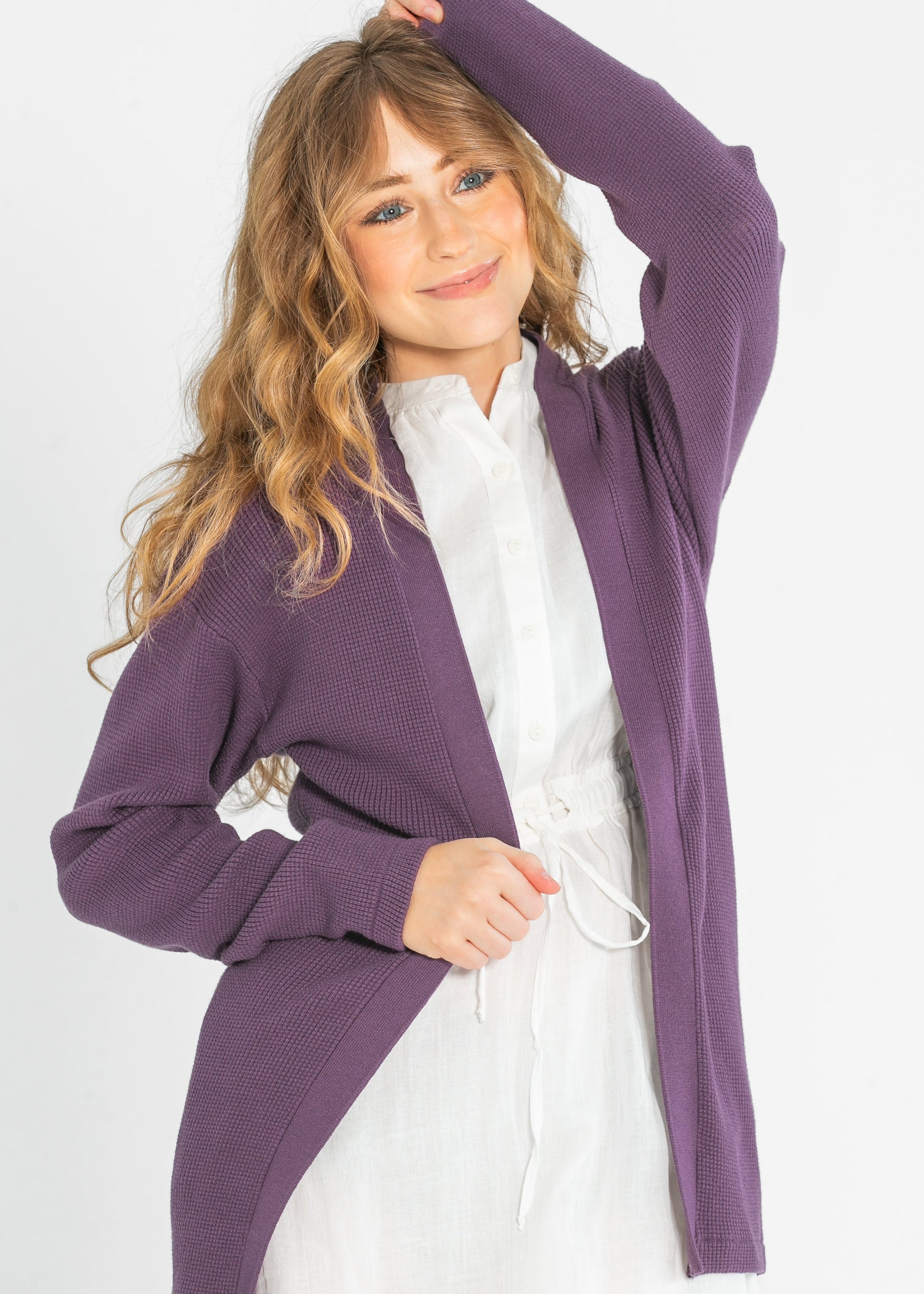 Essential Waffle Knit Cardigan - Concordia Style Boutique