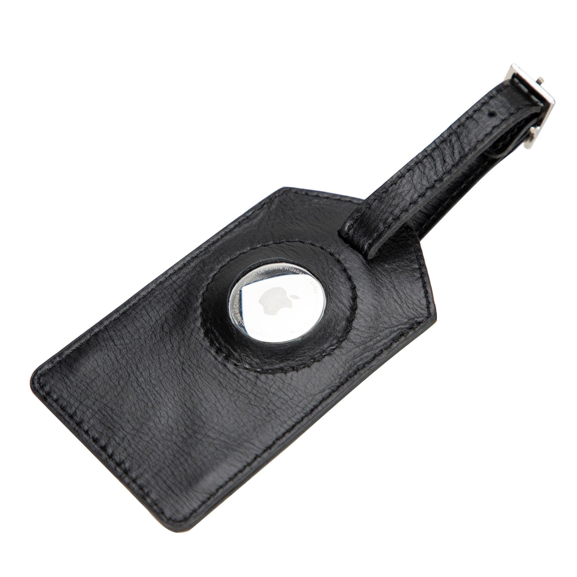 Estes Genuine Leather Luggage Tag with AirTag Slot - Concordia Style Boutique