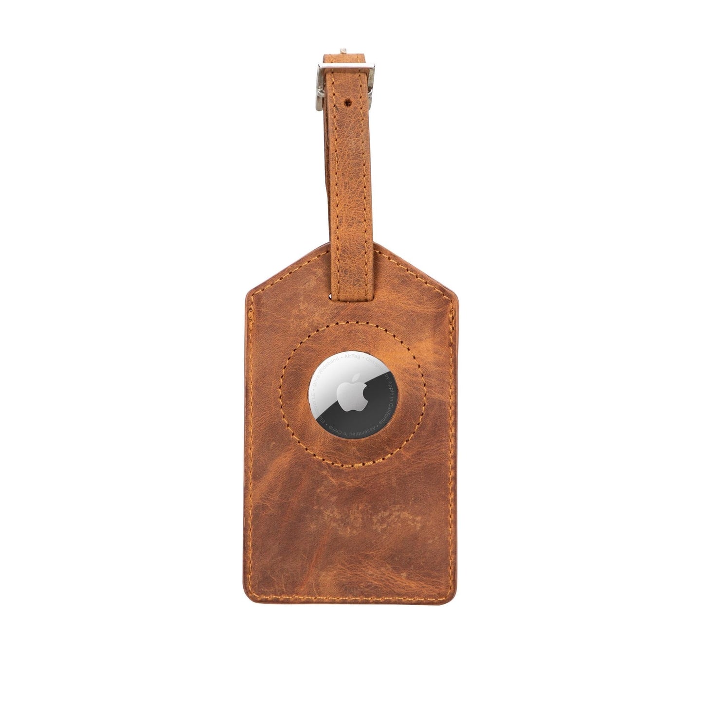 Estes Genuine Leather Luggage Tag with AirTag Slot - Concordia Style Boutique