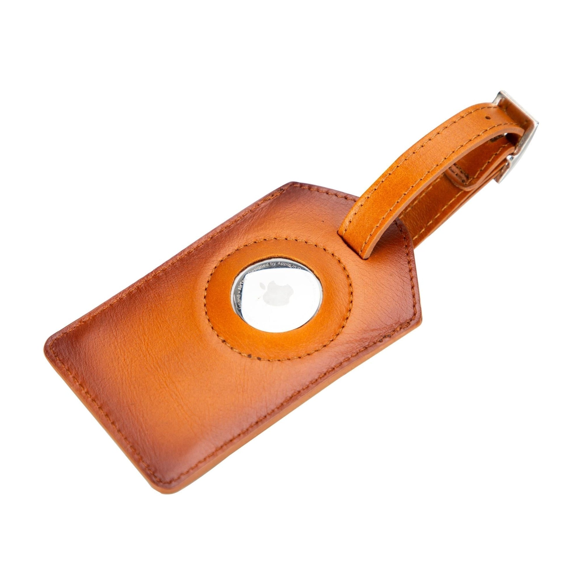 Estes Genuine Leather Luggage Tag with AirTag Slot - Concordia Style Boutique