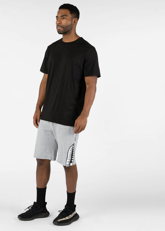 Bomber Heather | Mens Raw Edge Short
