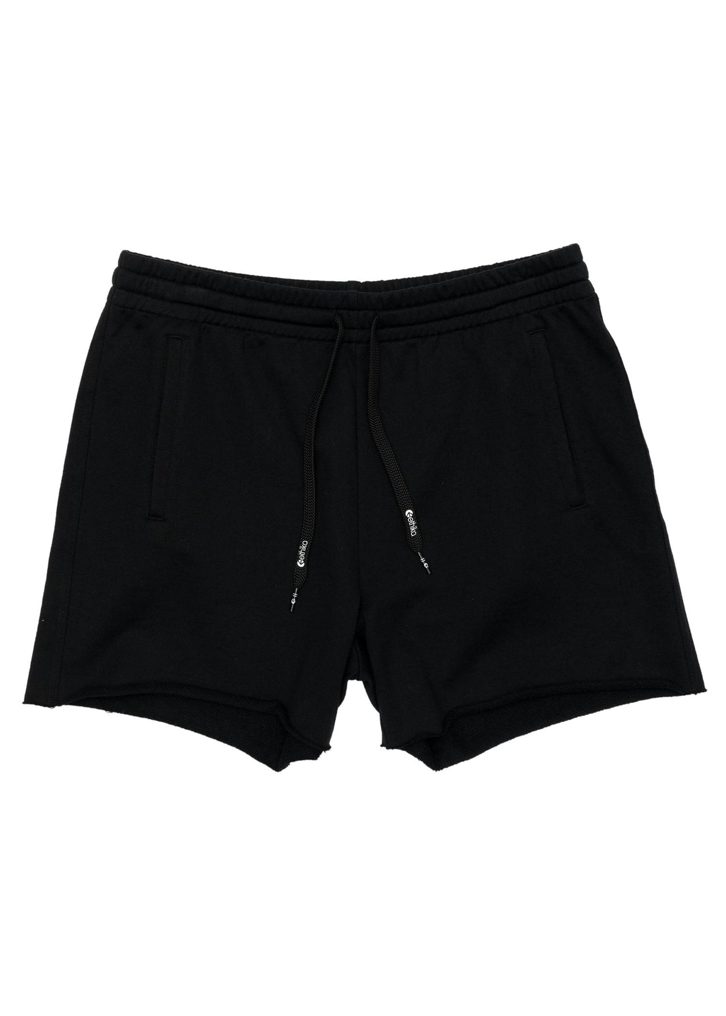 Black | Womens Raw Edge Short