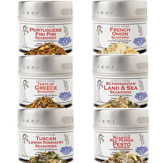 European Seasonings Gift Set - Tastes of Europe - Artisanal Spice Blends Six Pack - Concordia Style Boutique