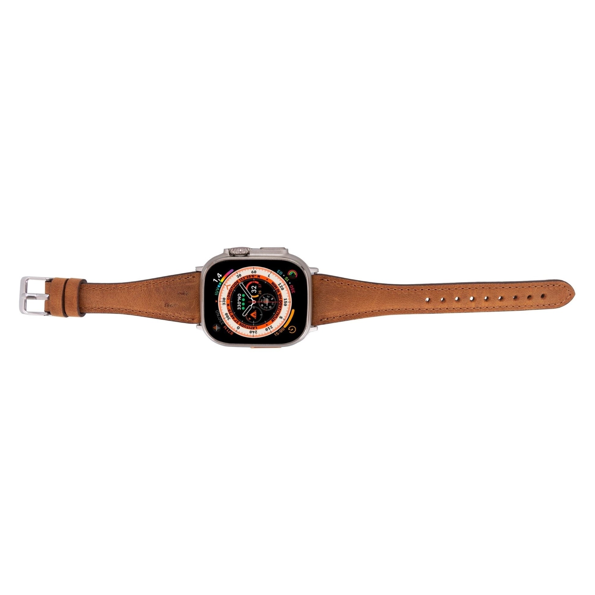 Evansville Slim Leather Bands for Apple Watch 9, Ultra 2 & SE - Concordia Style Boutique