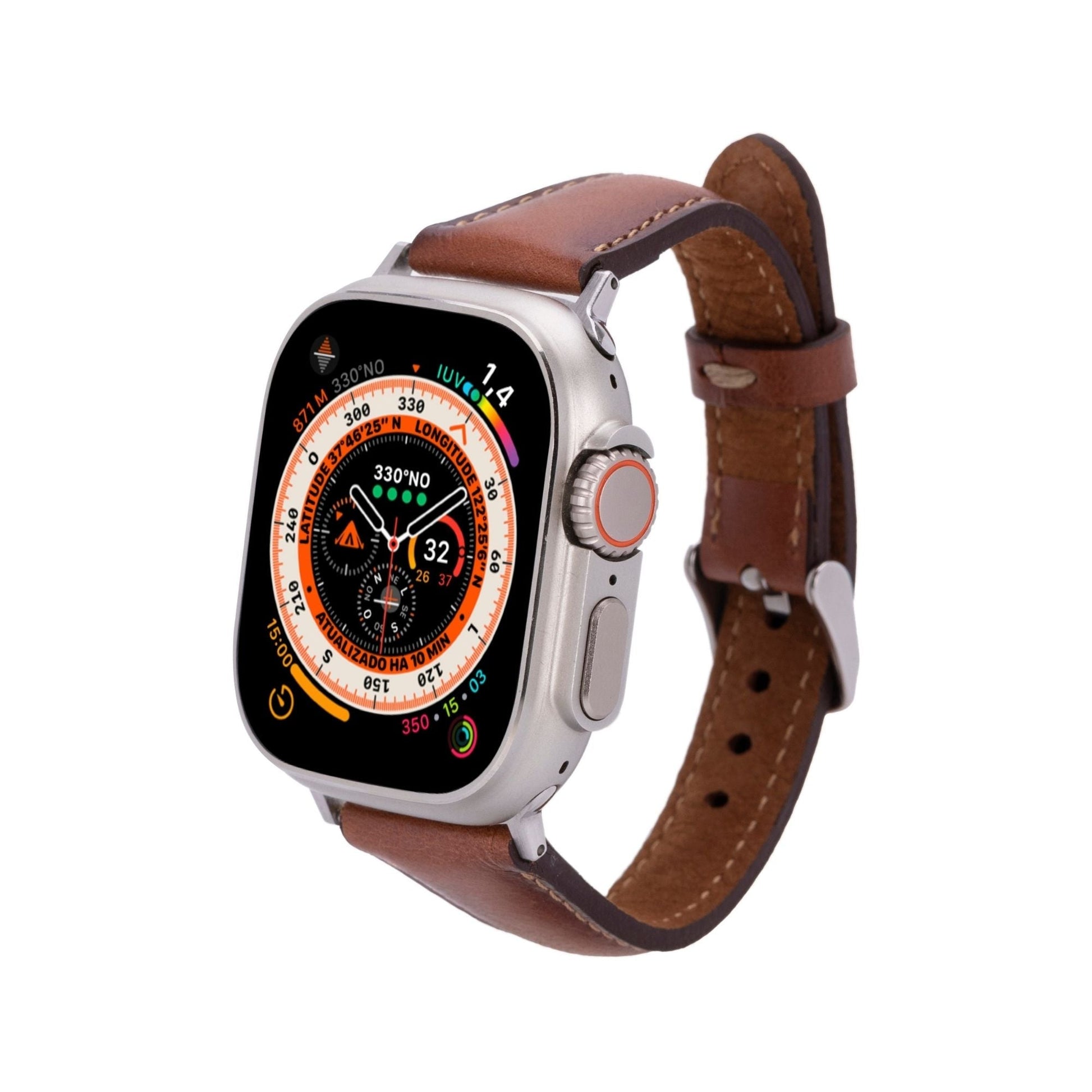 Evansville Slim Leather Bands for Apple Watch 9, Ultra 2 & SE - Concordia Style Boutique
