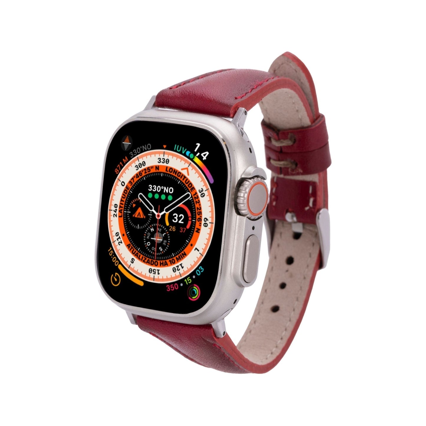 Evansville Slim Leather Bands for Apple Watch 9, Ultra 2 & SE - Concordia Style Boutique