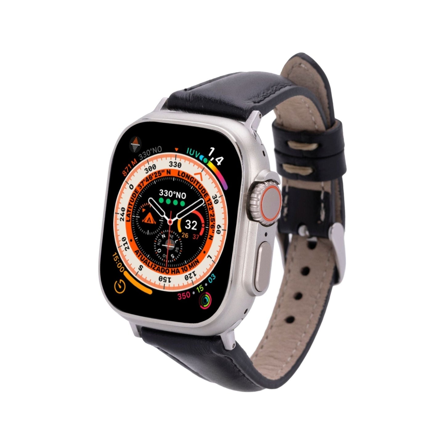 Evansville Slim Leather Bands for Apple Watch 9, Ultra 2 & SE - Concordia Style Boutique
