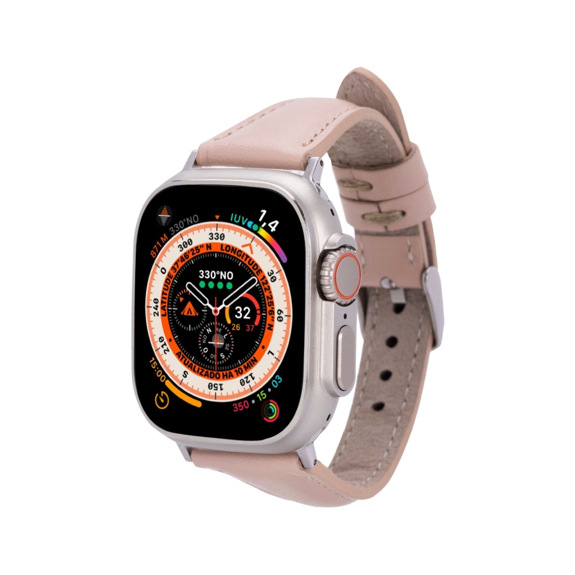 Evansville Slim Leather Bands for Apple Watch 9, Ultra 2 & SE - Concordia Style Boutique