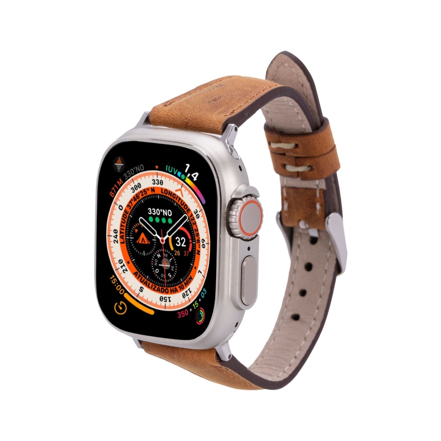 Evansville Slim Leather Bands for Apple Watch 9, Ultra 2 & SE - Concordia Style Boutique
