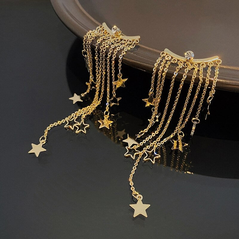 STAR TASSEL EARRINGS (PAIR) - Concordia Style Boutique