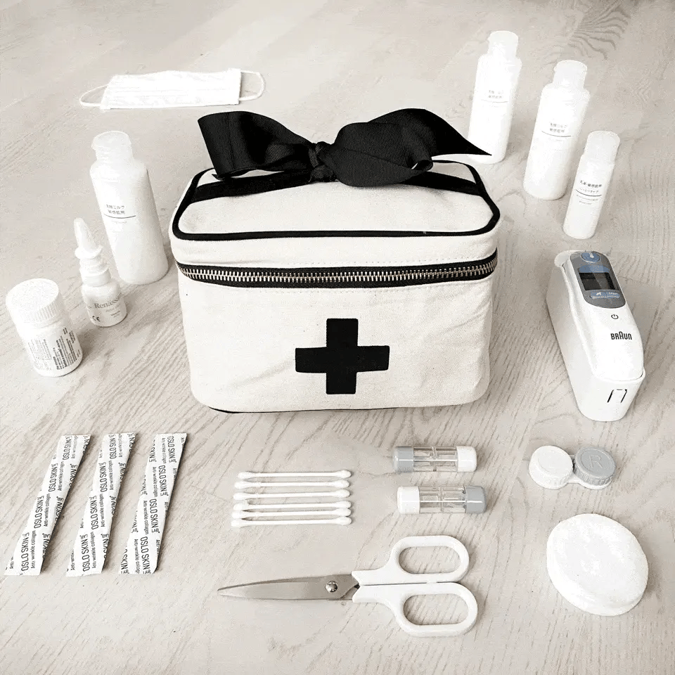 Meds and First Aid Storage Box, Cream - Concordia Style Boutique
