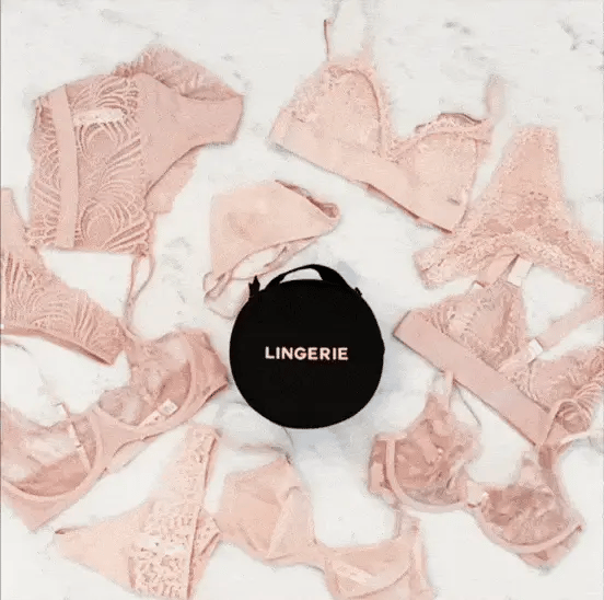 Round Lingerie Case, Black - Concordia Style Boutique