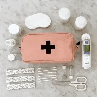 First Aid Organizing Pouch, Pink/Blush - Concordia Style Boutique