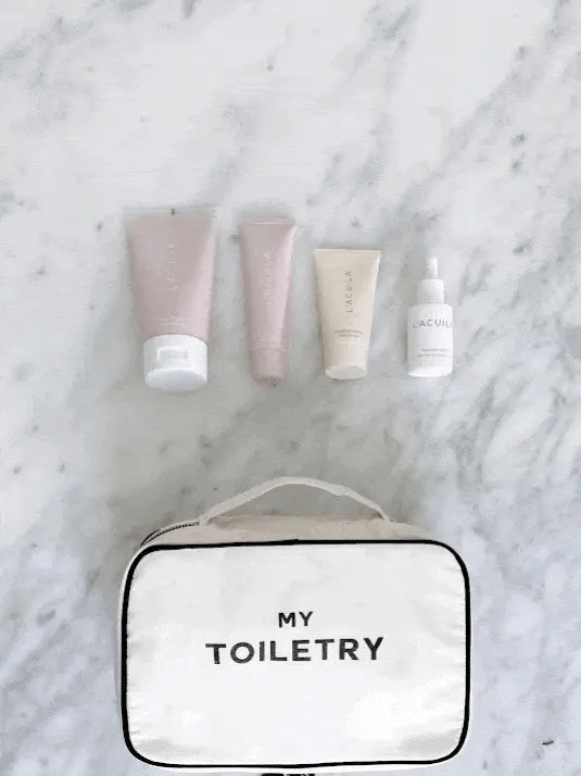 Folding/Hanging Toiletry Case, Cream - Concordia Style Boutique