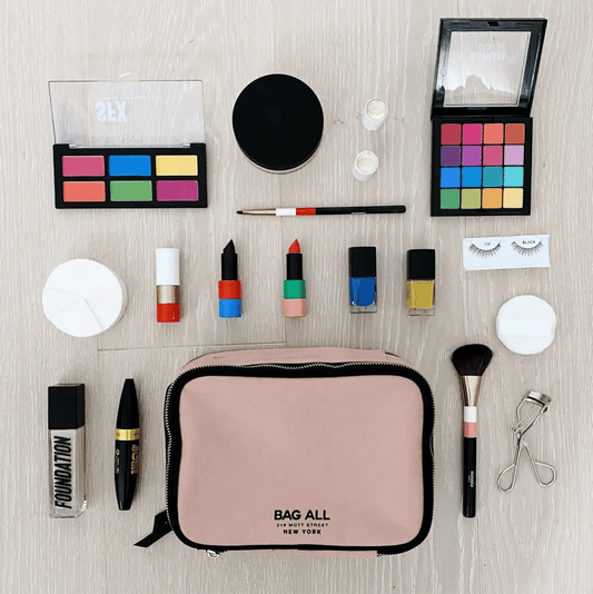 Double Sided Toiletry Case, Pink/Blush - Concordia Style Boutique
