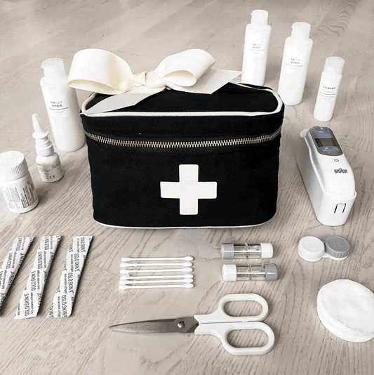 Meds and First Aid Storage Box, Black - Concordia Style Boutique