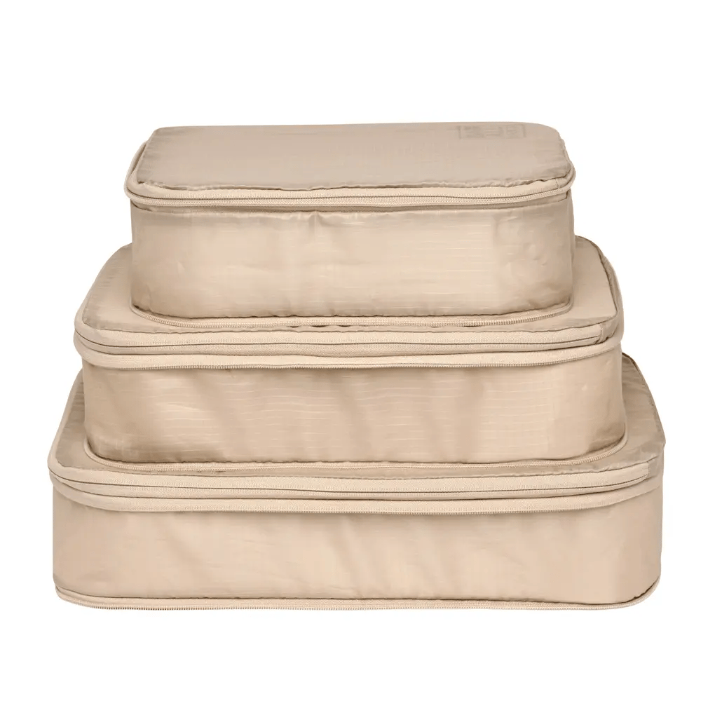 Compression Cubes & Packing Bags Set, 8-pack, Taupe - Concordia Style Boutique