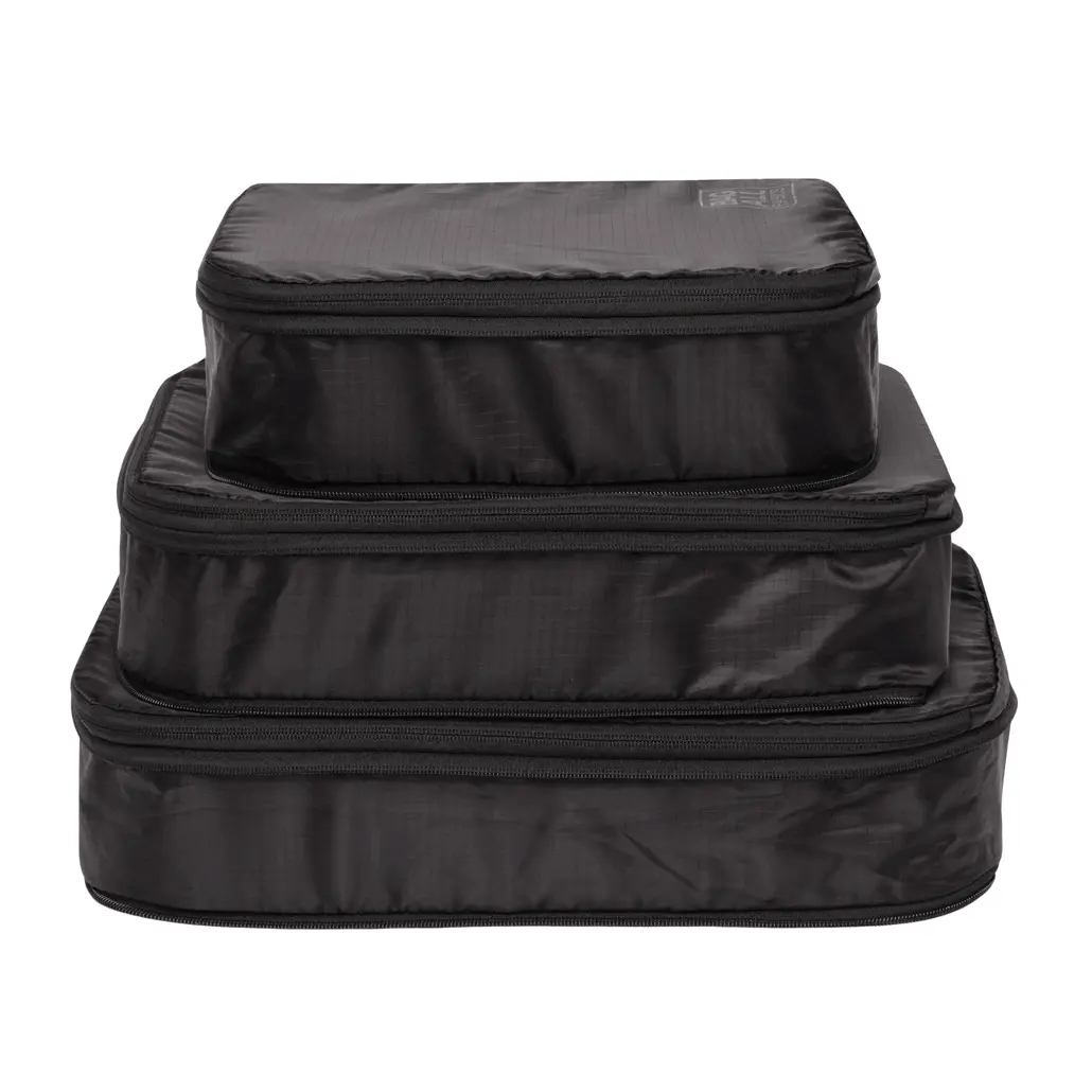 Compression Cubes & Packing Bags Set, 8-pack, Black - Concordia Style Boutique