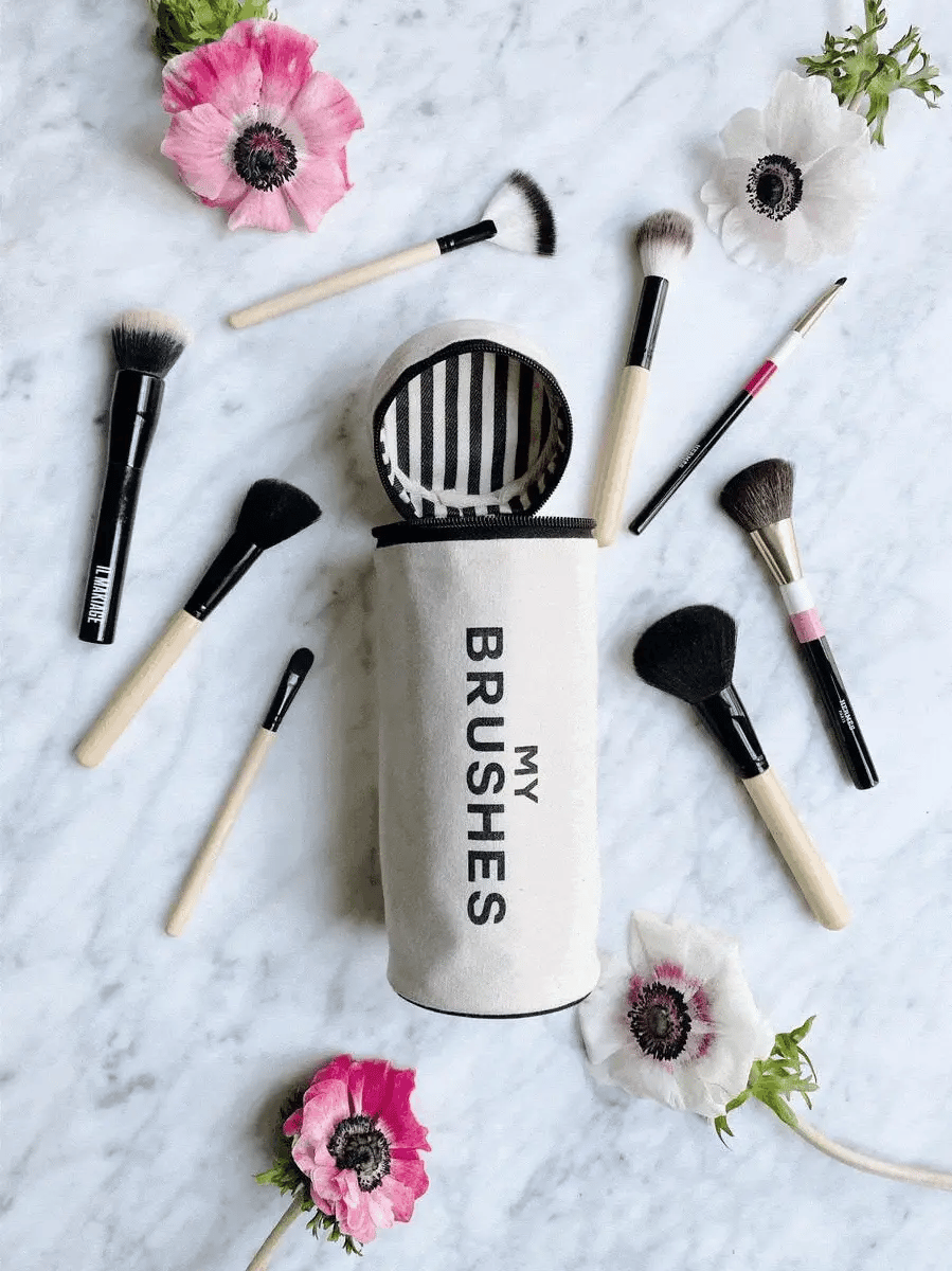 Brushes, Cylinder Case, Cream - Concordia Style Boutique