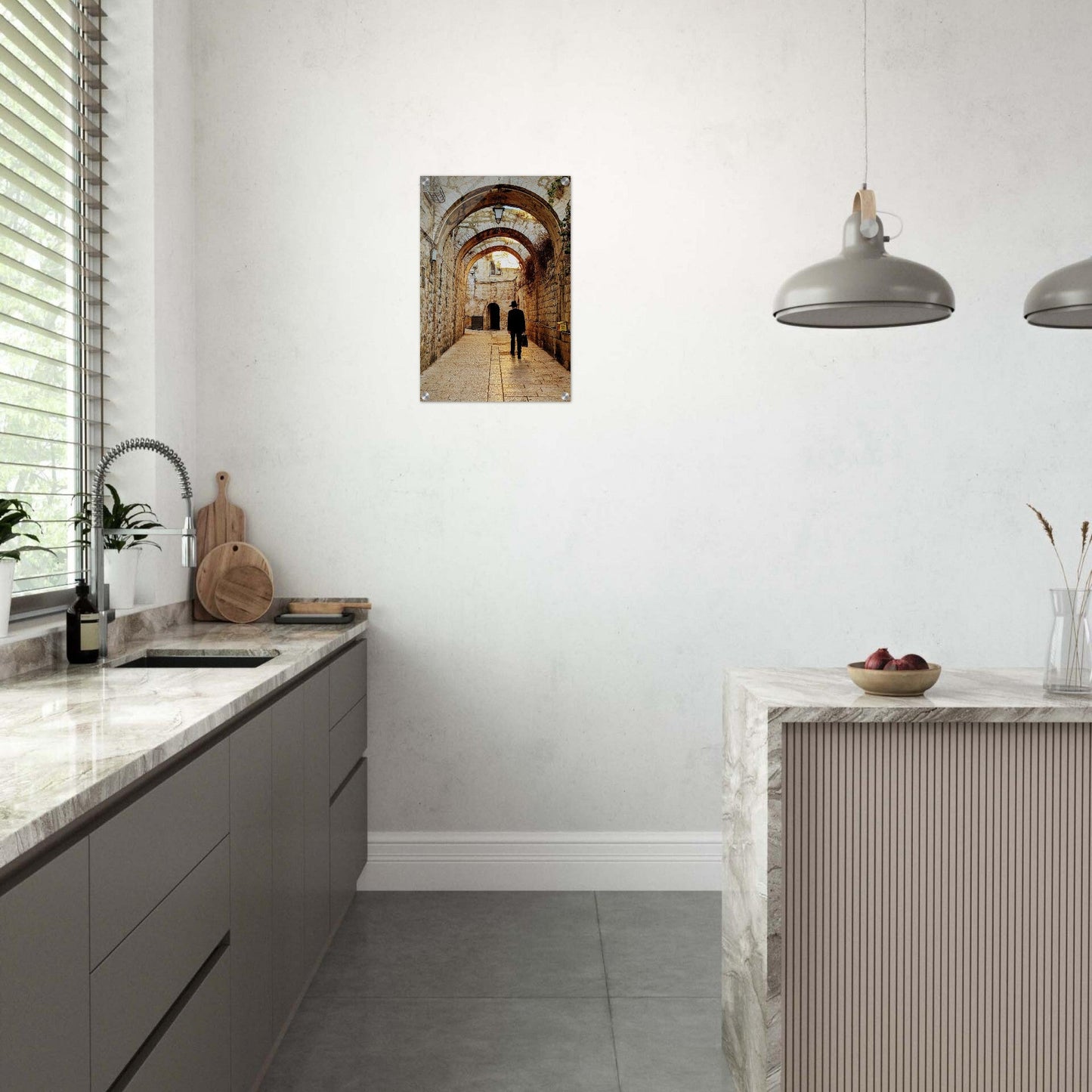"Walk Through the Ancient Pathways of Jerusalem" Acrylic Print