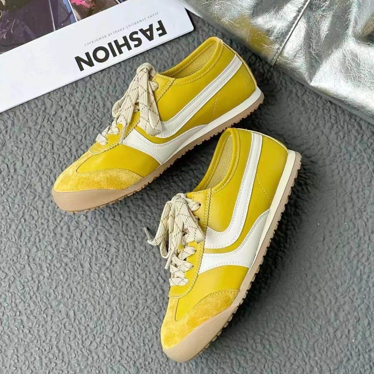 Contrast Line Detail Flats Athletic - Concordia Style Boutique