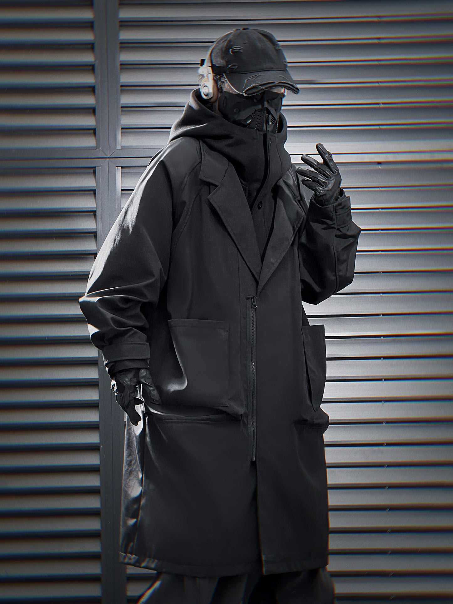 HiJ36 Black Urban Trench Coat - Concordia Style Boutique