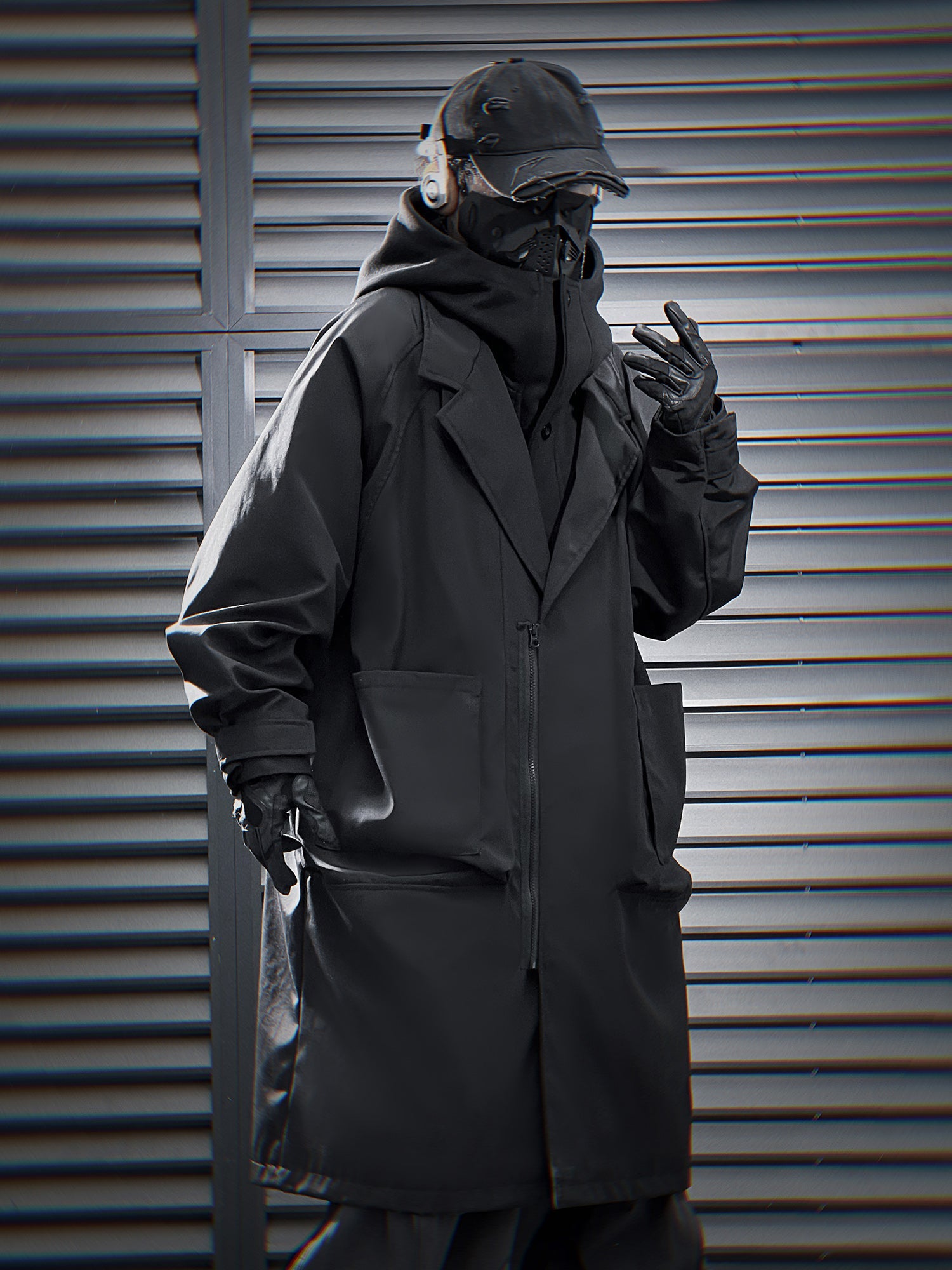 HiJ36 Black Urban Trench Coat - Concordia Style Boutique