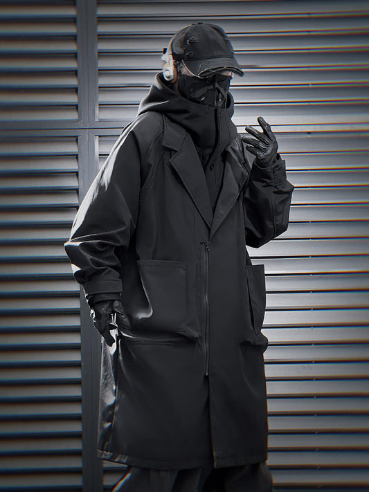 HiJ36 Black Urban Trench Coat - Concordia Style Boutique