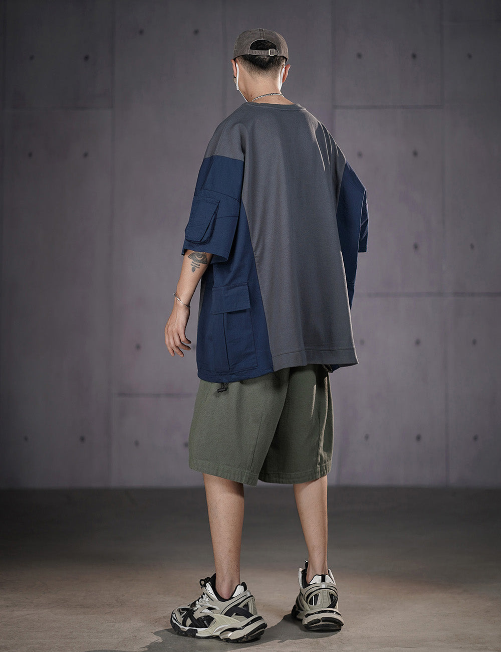 HiT38 Double Patchwork I-Tech Tee - Concordia Style Boutique