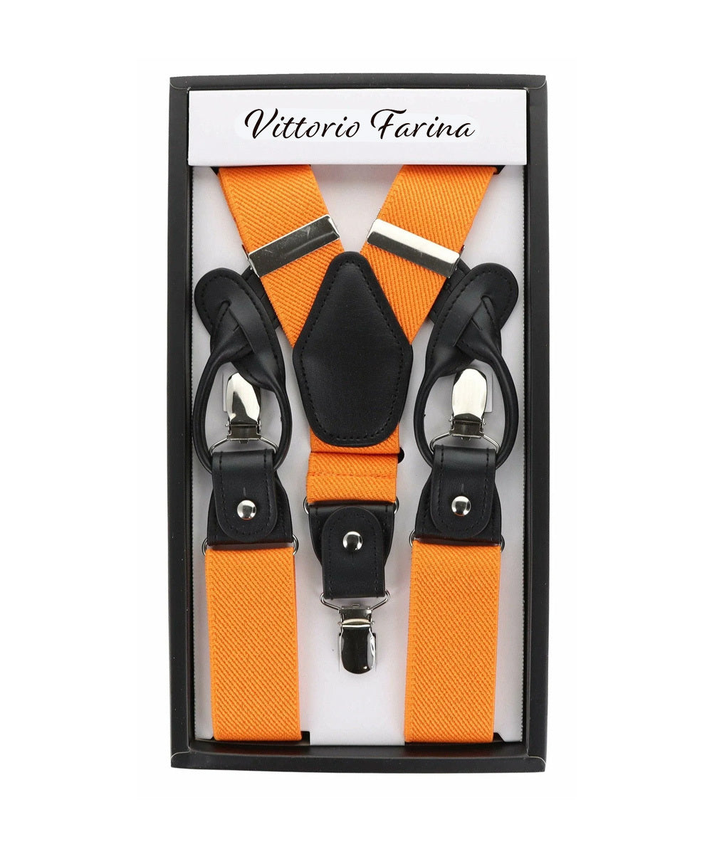 Vittorio Farina Men's Convertible Suspender in Gift Box: 70% Polyester & 30% Elastomer - Concordia Style Boutique