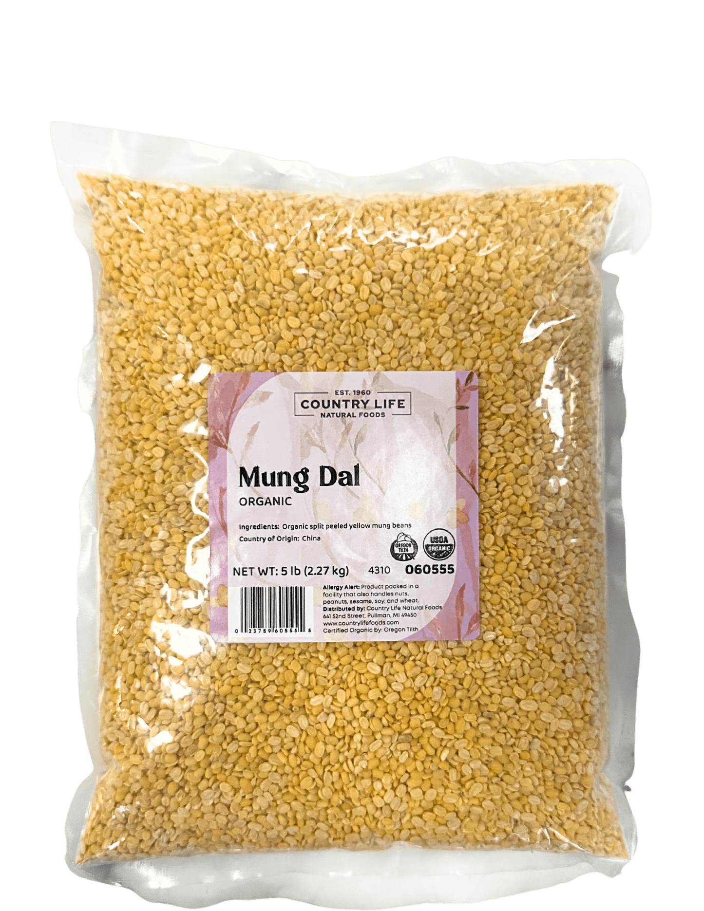 Mung Dal Beans, Yellow, Organic, Split Peeled - Concordia Style Boutique