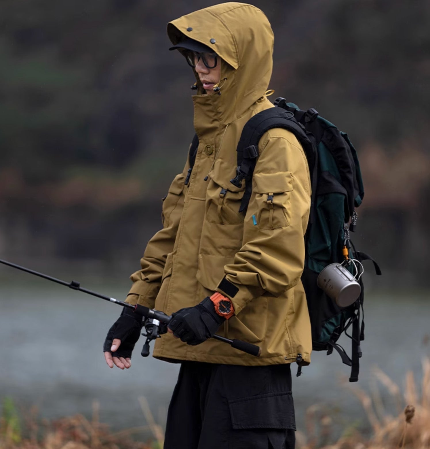 APEJ8 Khaki Tactical Wilderness Jacket - Concordia Style Boutique