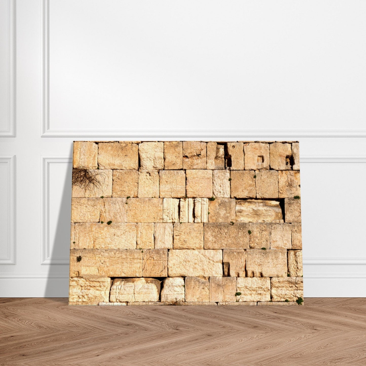 The Western Wall Brick Canvas Print