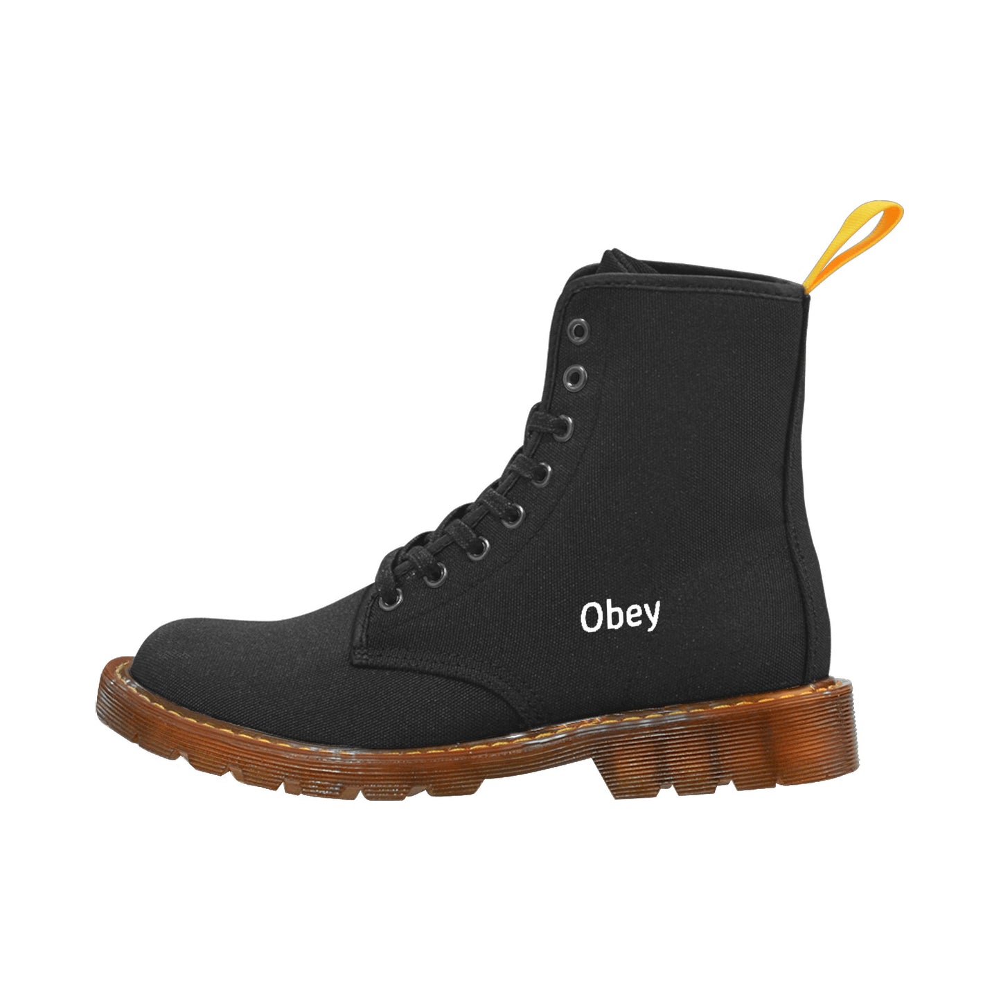 Men's Lace Up Canvas Boots (Model 1203H) -"Obey" - Premium Canvas Boots from Concordia Style Boutique - Just $100.24! Shop now at Concordia Style Boutique