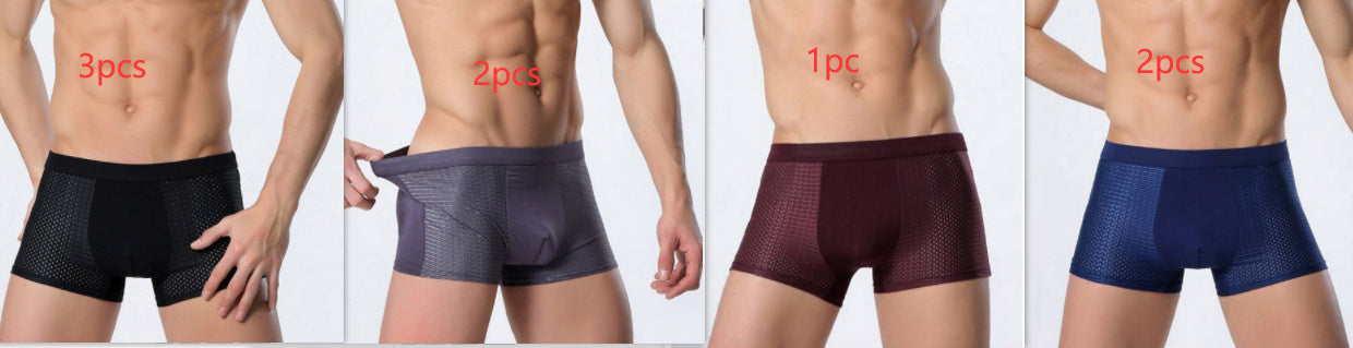 Ice Silk Men's Underwear / Mesh Boxer - Premium Ice silk men's underwear mesh boxer from Concordia Style Boutique - Just $11.67! Shop now at Concordia Style Boutique