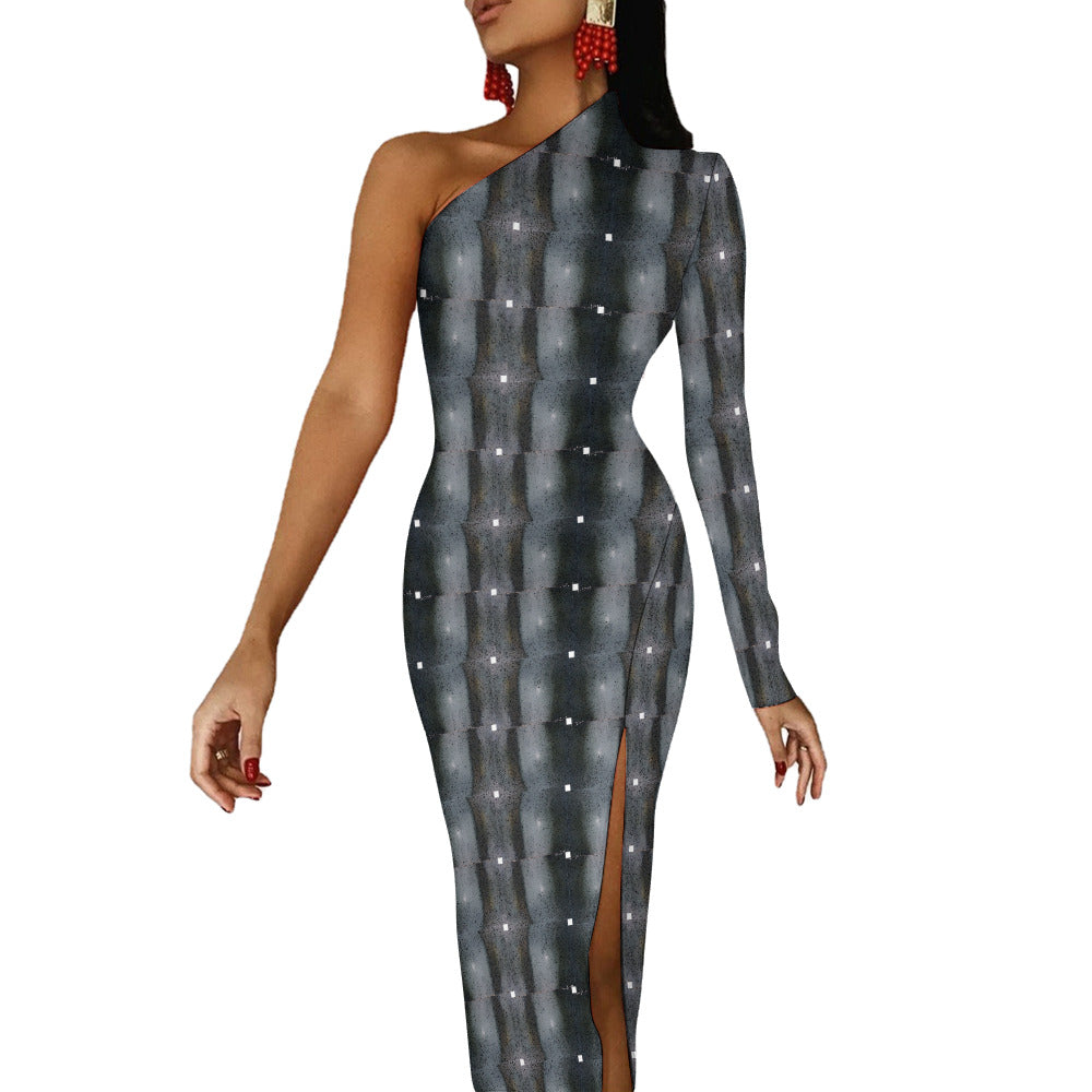 Half Sleeve Slit Dress - "The Alien" - Premium Half Sleeve Slit Dress from Concordia Style Boutique - Just $41.68! Shop now at Concordia Style Boutique