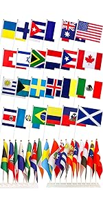 TSMD US American Stick Flags Small Mini USA Hand Held Flags,July 4th Decoration,Veteran Party,Memorial Day,5x8 Inch,12 Pack - Premium American Stick Flags from Concordia Style Boutique - Just $15.94! Shop now at Concordia Style Boutique