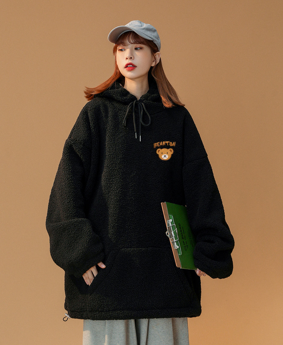 Women's Furry Teddy Bear Hoodie - Concordia Style Boutique