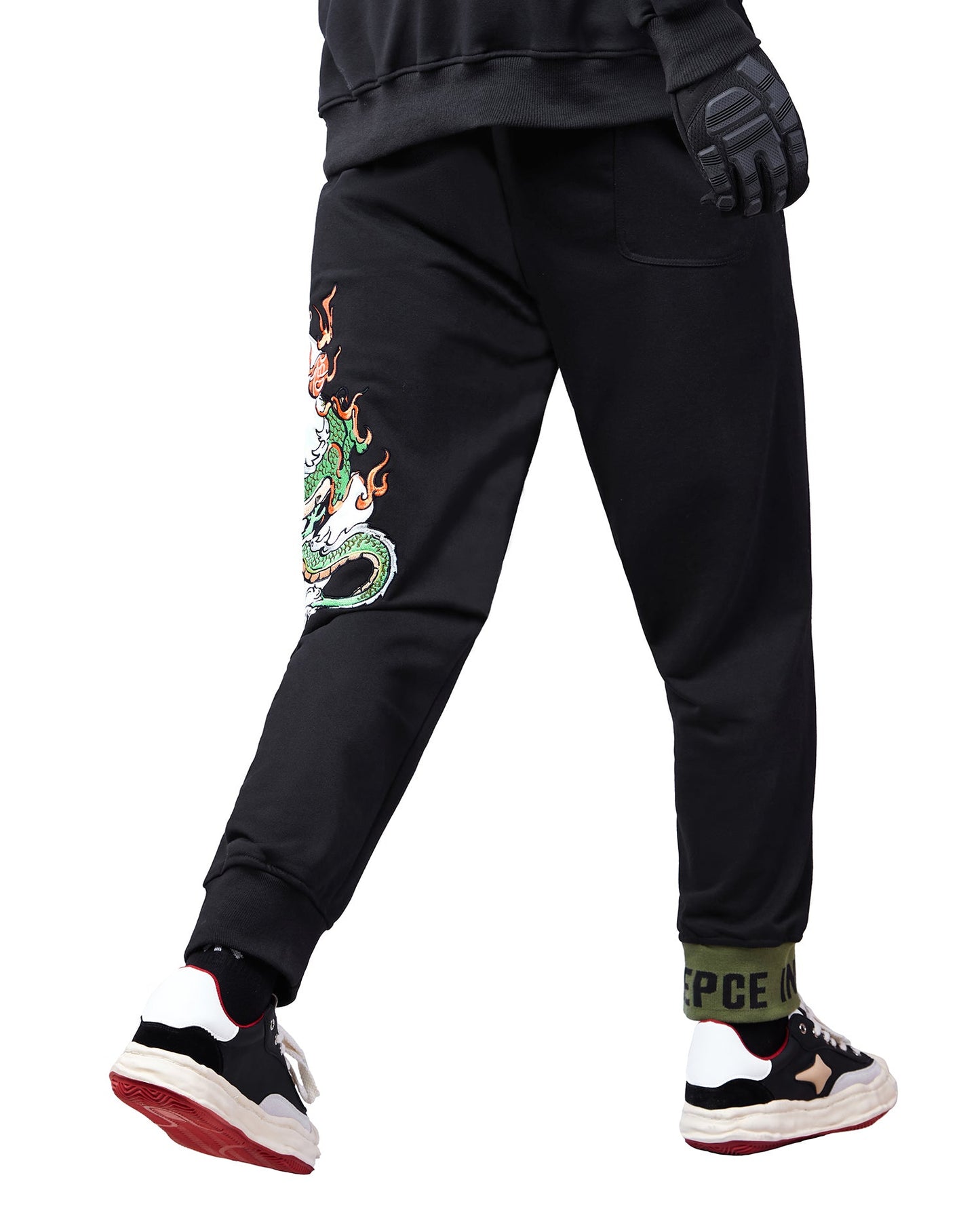 YEP6 Cloud Dragon Embroidery Sweatpants - Concordia Style Boutique