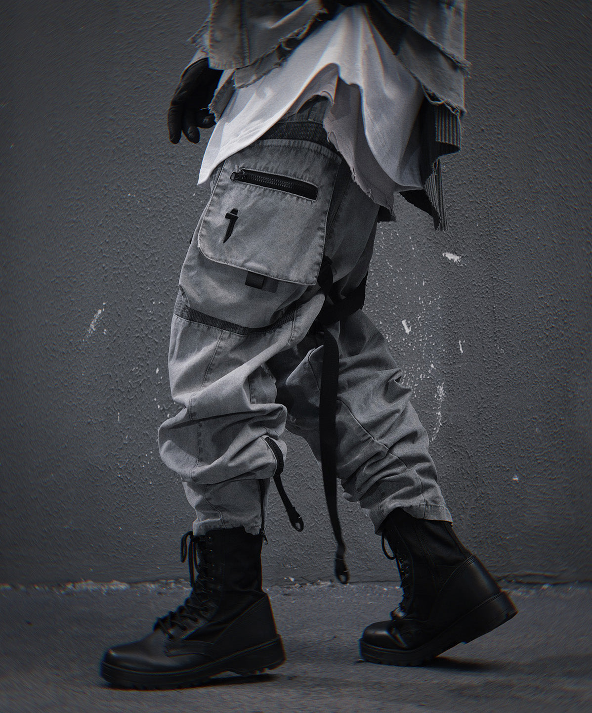 HiP46 Grey NX Cargo Pants