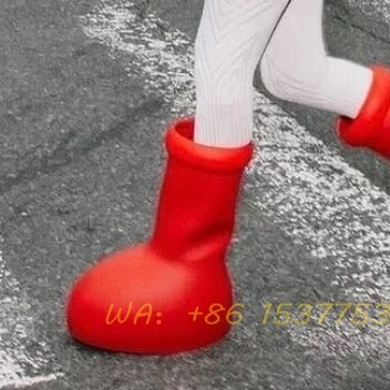 Red Rain Boots - Thick Bottom