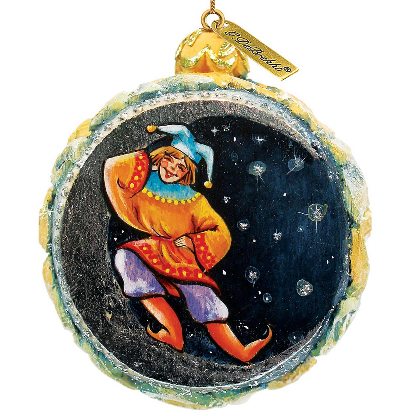 Winter Forest Sculpted Hand-Painted Christmas Ornament by G. DeBrekht - Nativity Holiday Decor - 622771