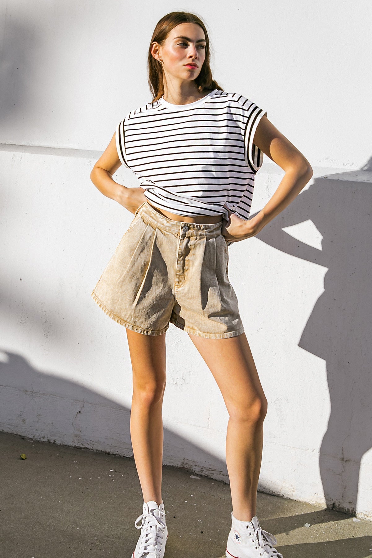 BETTER DAYS AHEAD TWILL SHORTS - Concordia Style Boutique