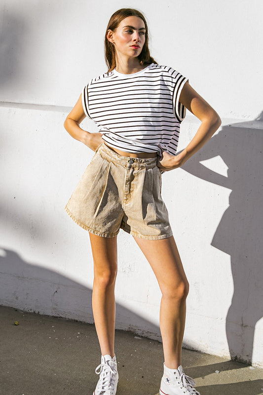 BETTER DAYS AHEAD TWILL SHORTS - Concordia Style Boutique
