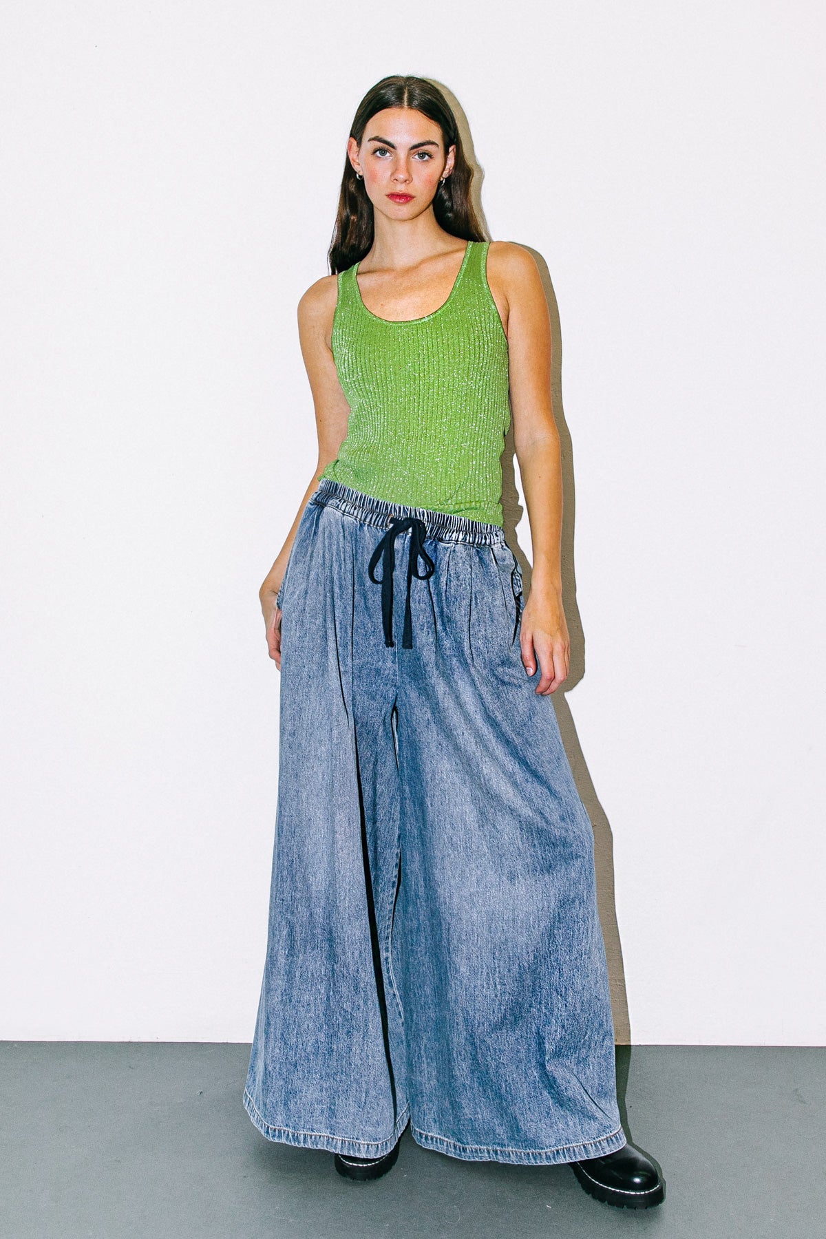 BLISSFUL LOVE WOVEN TANK TOP - Concordia Style Boutique