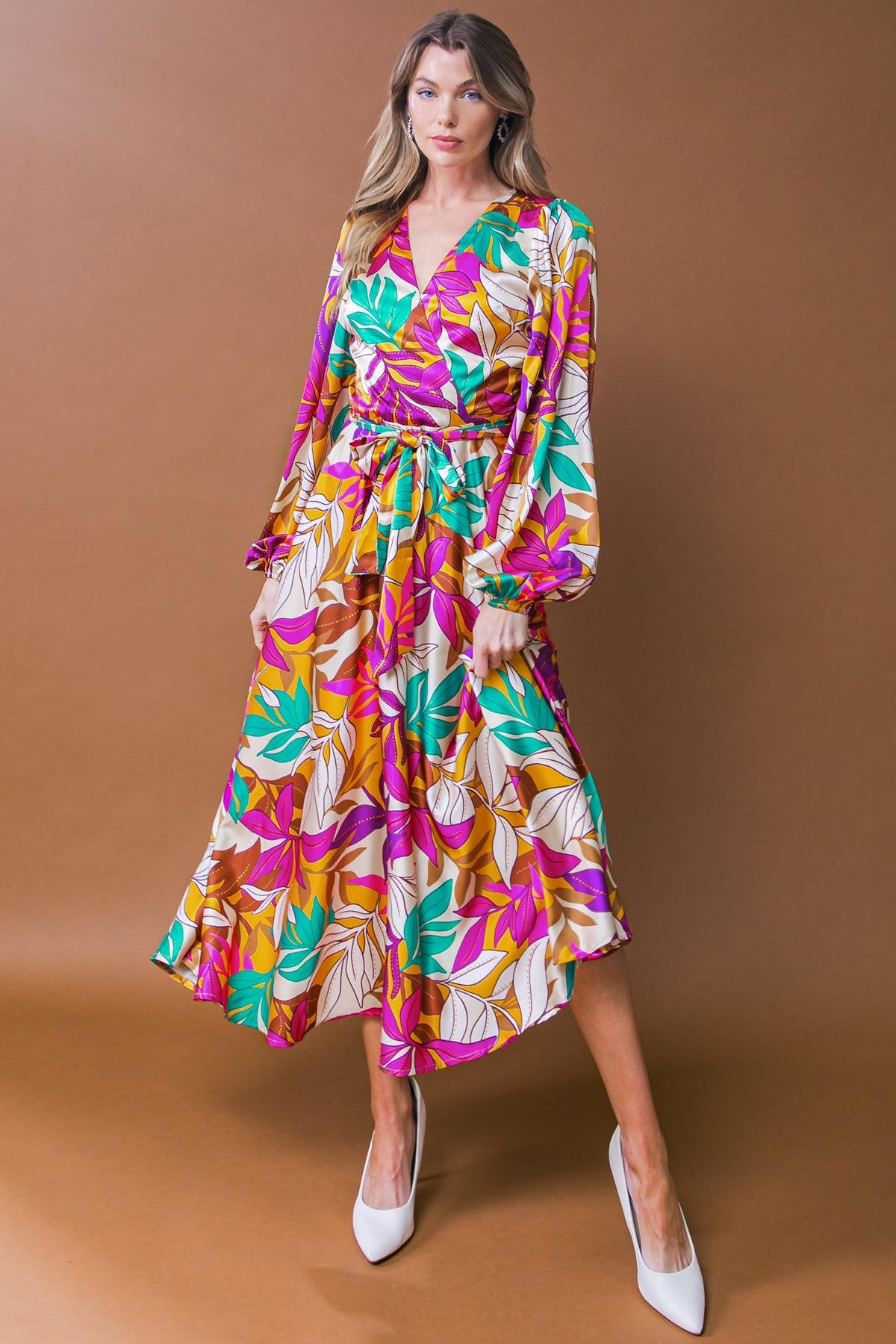 CAREFREE CONFIDENCE WOVEN MIDI DRESS - Concordia Style Boutique