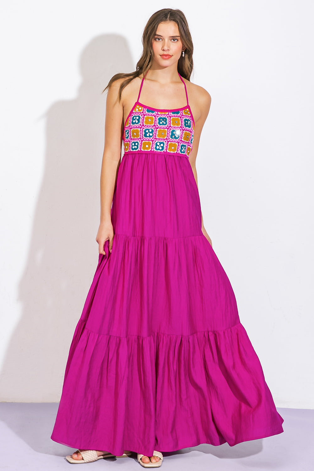 AFTER PARTY WOVEN MIDI DRESS - Concordia Style Boutique