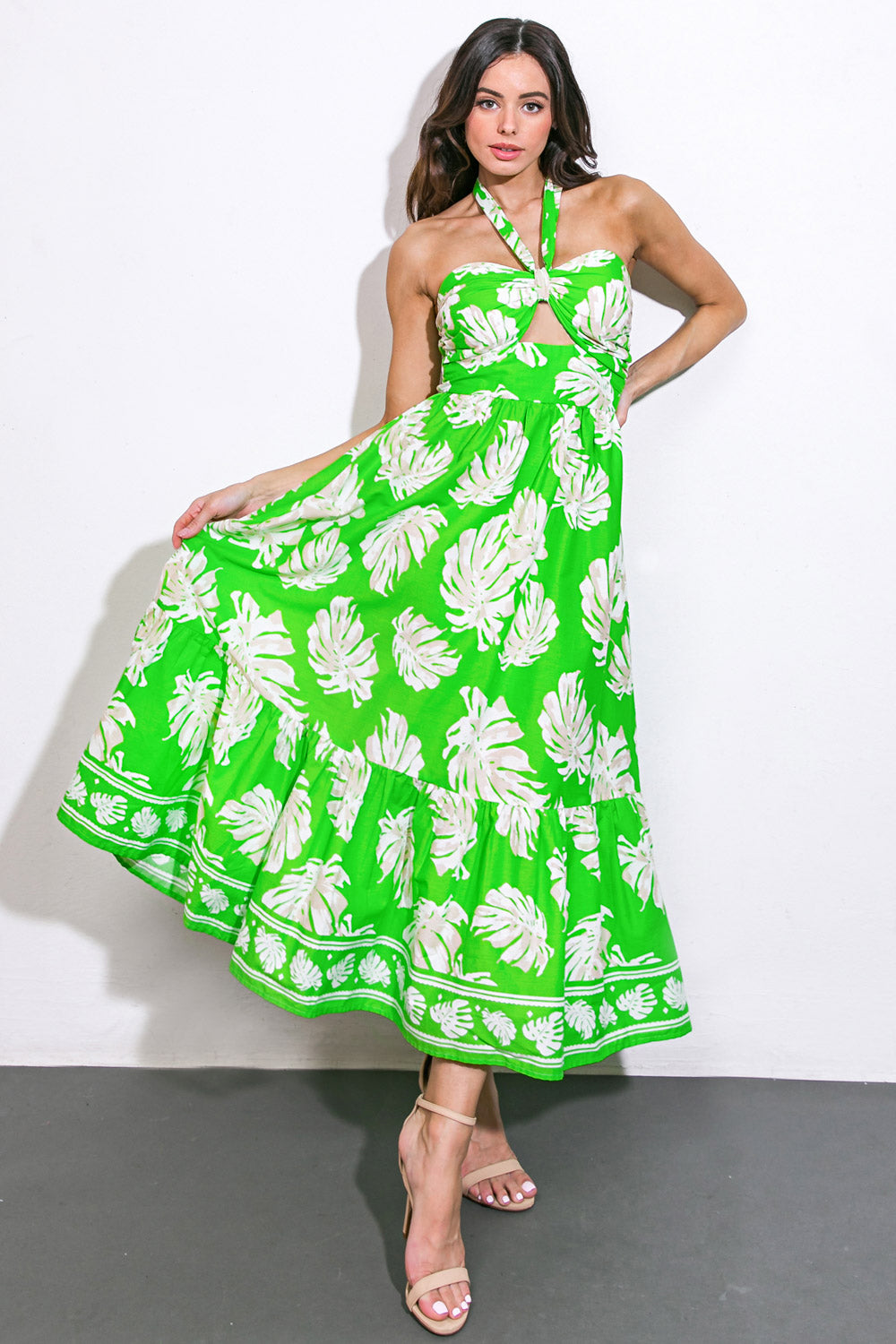 CAUSE A SCENE WOVEN MIDI DRESS - Concordia Style Boutique